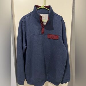 St. John's Bay Navy Knit Top with Black Tag